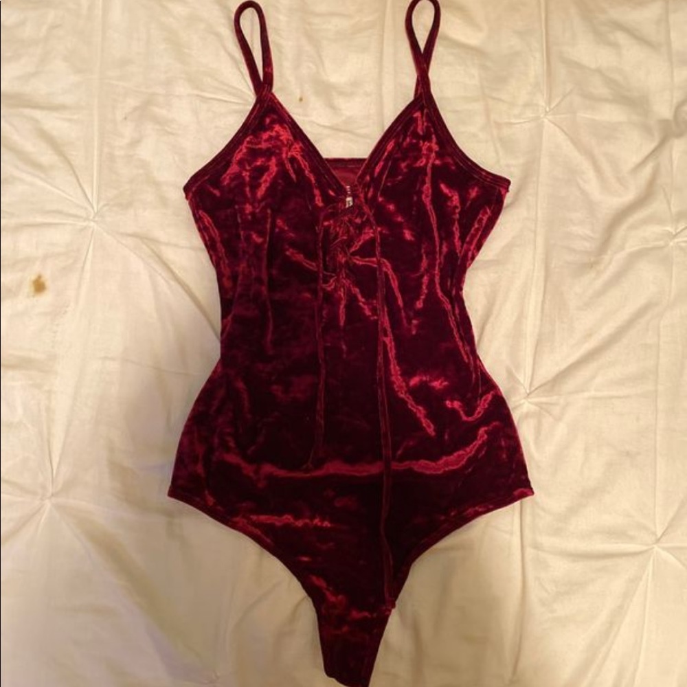 Velvet bodysuit